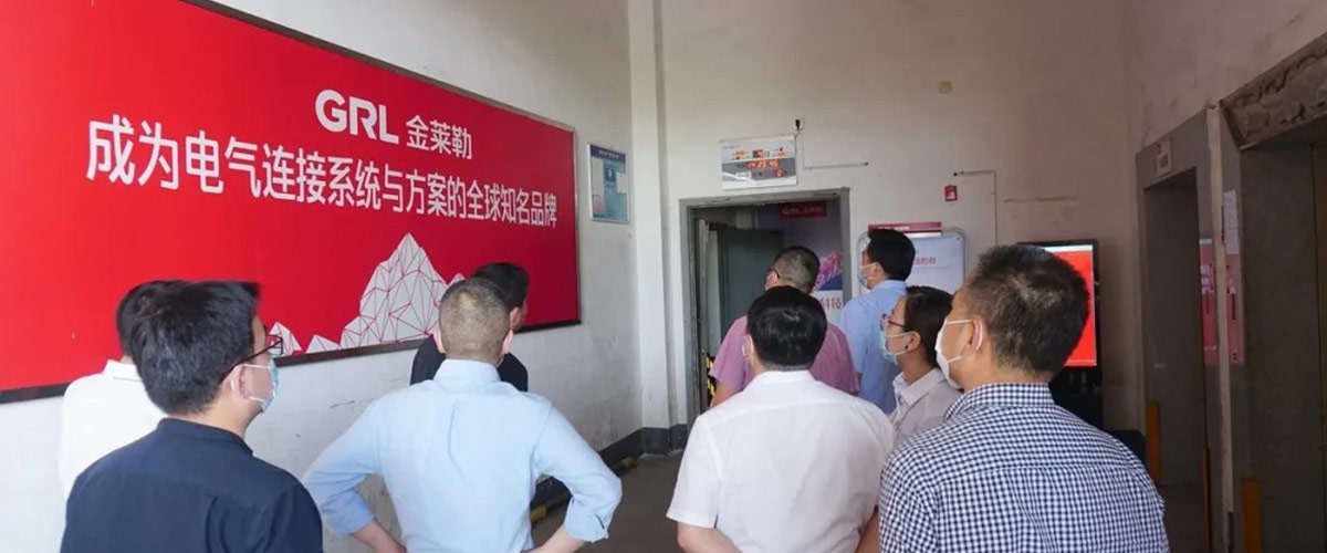 樂(lè)清市領(lǐng)導(dǎo)視察金萊勒電氣-1 市領(lǐng)導(dǎo)進(jìn)入浙江金萊勒電氣有限公司