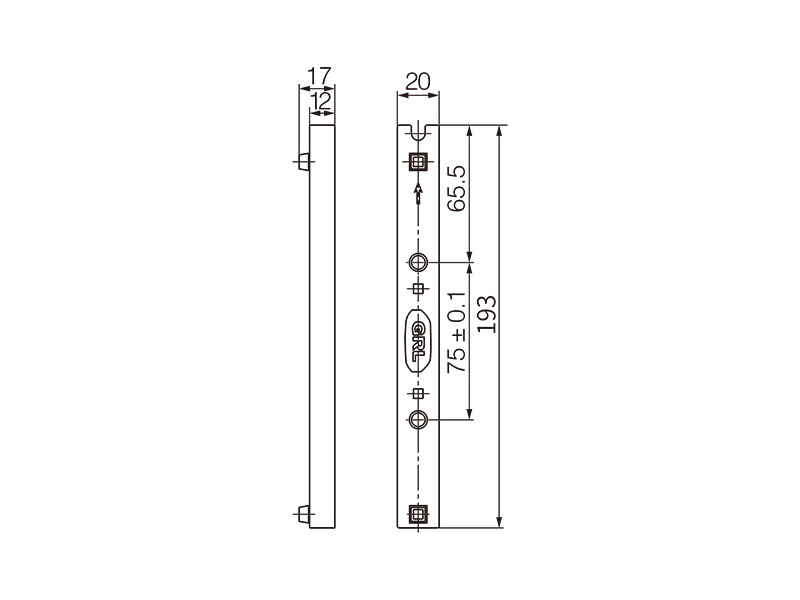DN52496的外形尺寸信息 金萊勒DN52496墊高塊外形尺寸圖.jpg