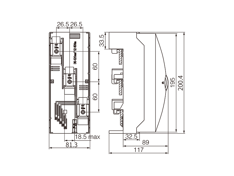 DN54243的外形尺寸信息 金萊勒DN54243母線支架外形尺寸圖.jpg